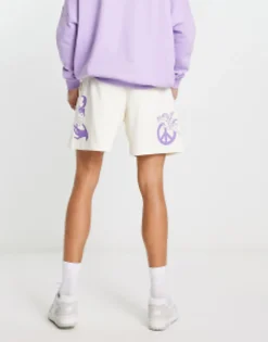 Obey Dharma Sweatshorts In Off
