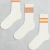 Only & Sons 3 Pack Tennis Socks With Weekend Print