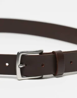 Only & Sons Leather Belt In Brown