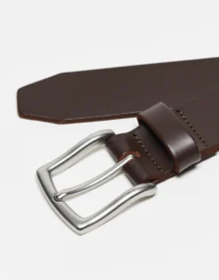 Only & Sons Leather Belt In Brown