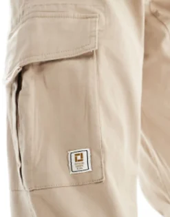 Only & Sons Slim Fit Cargo Trouser In Beige