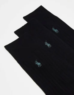 Polo Ralph Lauren 3 Pack Egyptian Cotton Socks In