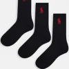 Polo Ralph Lauren 3 Pack Sport Socks With Pony Logo In