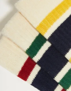 Polo Ralph Lauren 3 Pack Sport Socks With Logo Stripe In