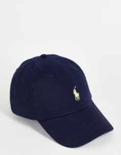 Polo Ralph Lauren Baseball Cap With White Player Logo In Washed