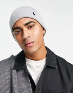 Polo Ralph Lauren Cotton Beanie In With Logo