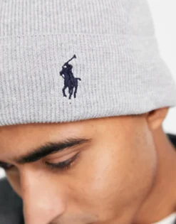 Polo Ralph Lauren Cotton Beanie In With Logo