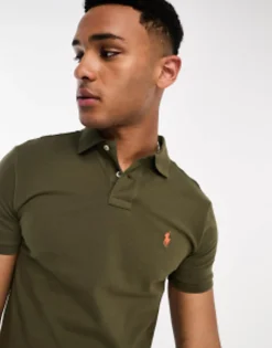 Polo Ralph Lauren Icon Logo Pique Polo Slim Fit In