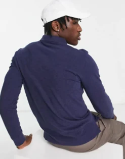 Polo Ralph Lauren Icon Logo Slim Fit Long Sleeve Pique Polo In
