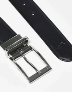 Polo Ralph Lauren Reversible Leather Belt In Black/Tan With Logo