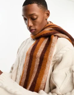 Ps Paul Smith Cosy Stripe Scarf In