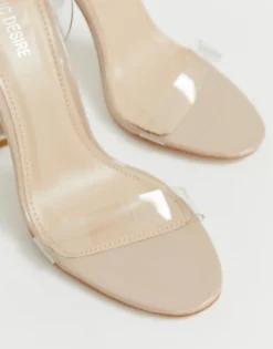 Public Desire Alia Clear Strap Heeled Sandals