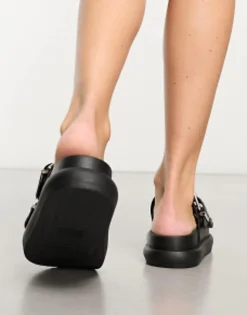 Pull&Bear Double Buckle Strap Flatform In