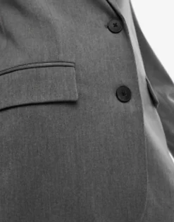 Pull&Bear Double Button Oversized Blazer In Dark