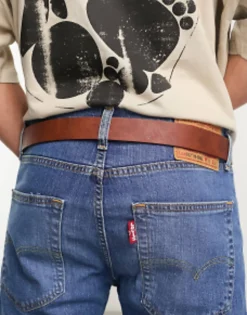 Pull&Bear Faux Leather Belt In