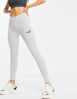 Puma Essentials Leggings In Grey