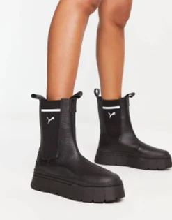 Puma Mayze Stack Chelsea Boots In