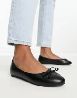 Raid Marie Ballet Flat With Bow In Black