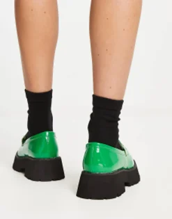 Raid Monster Chunky Loafers In Patent
