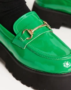 Raid Monster Chunky Loafers In Patent