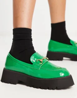 Raid Monster Chunky Loafers In Patent