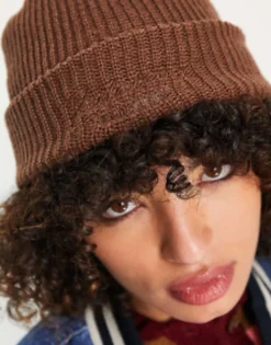 Reclaimed Vintage Logo Beanie Hat In