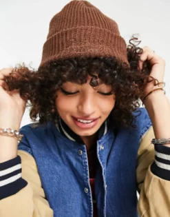 Reclaimed Vintage Logo Beanie Hat In