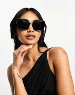 River Island Oversized Angular Glasses In