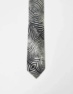 River Island Zebra Print Tie In