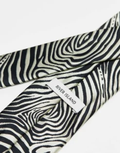 River Island Zebra Print Tie In