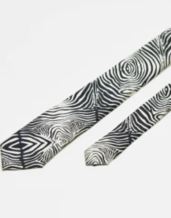 River Island Zebra Print Tie In