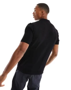 Selected Homme Knitted Half Zip Polo In