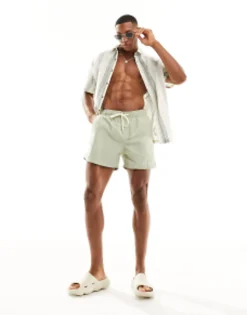 Selected Homme Swim Short In Sage