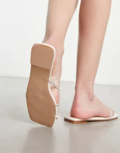Simmi London Aliana Flat Sandals With Embellished Straps In