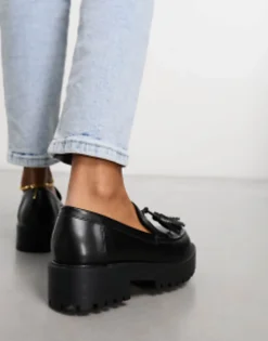 Simply Be Wide Fit Classic Chunky Sole Loafers In