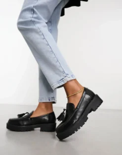 Simply Be Wide Fit Classic Chunky Sole Loafers In