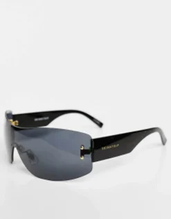 Skinnydip Narrow Visor Sunglasses In