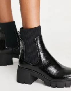 Steve Madden Halton Refined Heeled Chelsea With Chunky Soles In