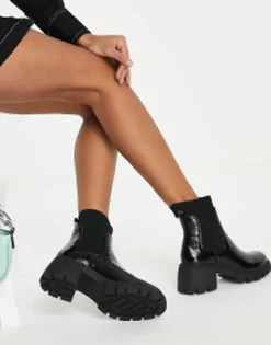 Steve Madden Halton Refined Heeled Chelsea With Chunky Soles In