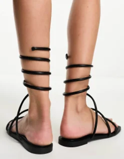 Stradivarius Ankle Strap Sandal In