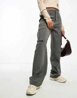Stradivarius Tailored Adjustable Waist Cargo In