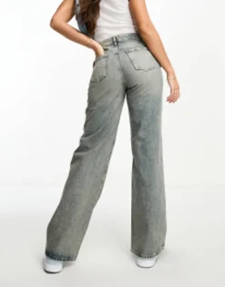Stradivarius Tall Str Baggy Jean In Vintage Wash