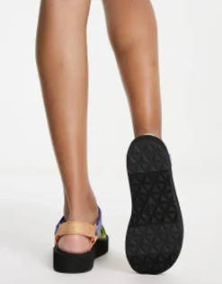 Teva Midform Universal Chunky Sandals In Metallic Lilac