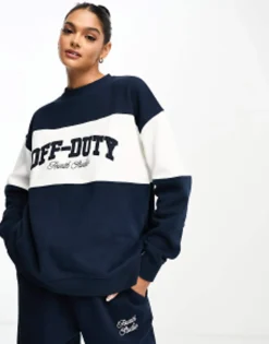 4Th & Reckless Off Duty Tracksuit In Navy