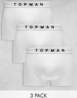 Topman 3 Pack Trunks In With Waistbands
