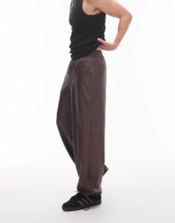 Topman Extreme Baggy Nylon Trousers In