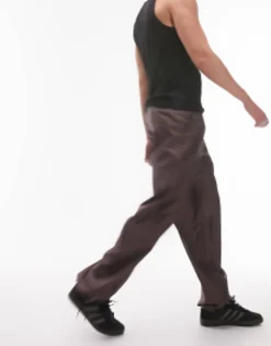 Topman Extreme Baggy Nylon Trousers In
