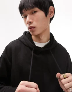 Topman Hoodie And Jogger In Black