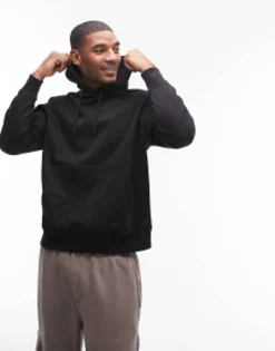 Topman Hoodie And Jogger In Black