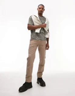 Topman Straight Carpenter Trousers In